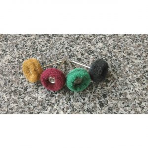 Chổi đánh bóng nhỏ cước có trục lắp 4 màu