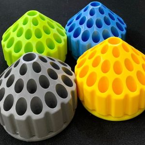 Khay/ hộp tròn xoay được cắm mũi mài hoặc cọ, dụng cụ